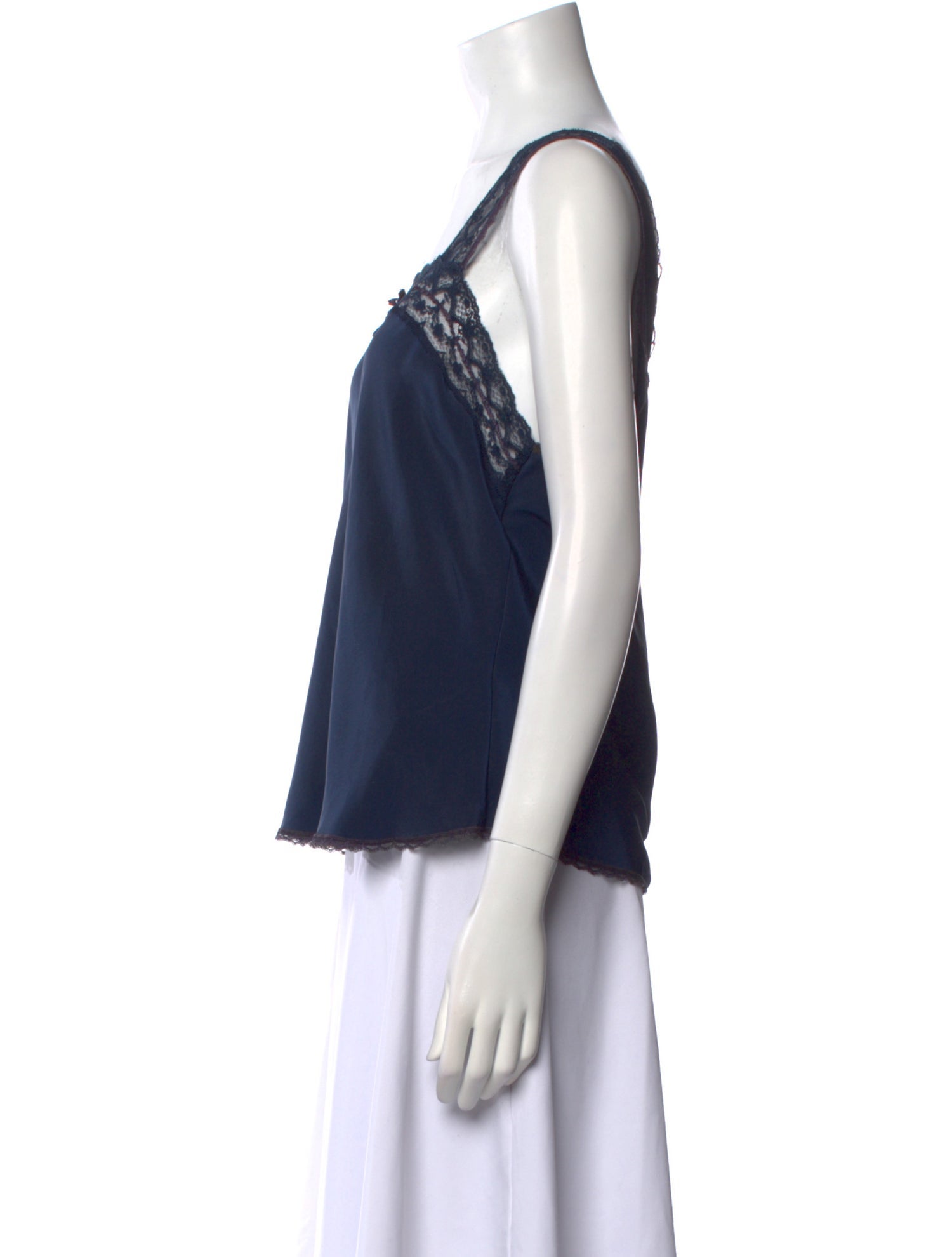 Christian Dior Square Neckline Sleeveless Top